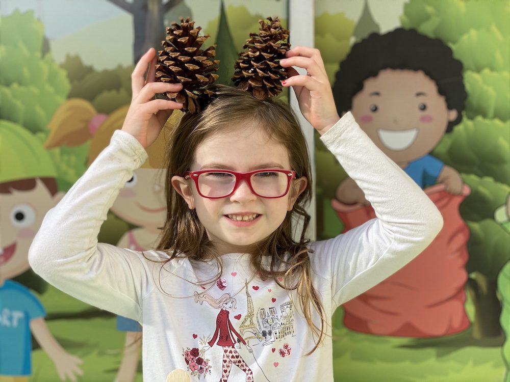 Learning fun with pine cones